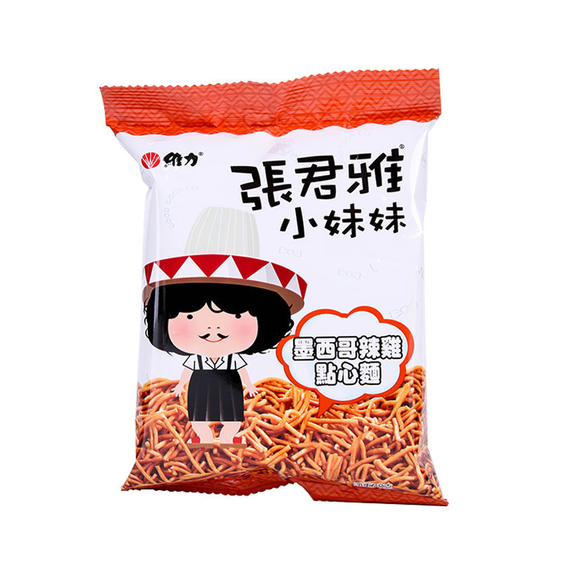 【天猫超市】台湾进口膨化零食 张君雅小妹妹墨西哥辣鸡点心面78g