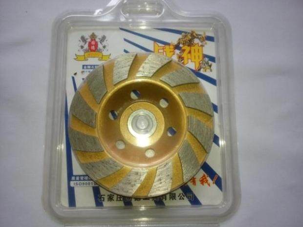 Thickened diamond millstone angle mill polished sheet marble material cement concrete terrace grinding wheel bowl grinding