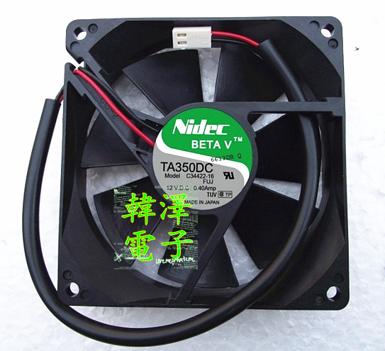 Brand new original nidec TA350DC C34422-16 0 12V 4A 9025 Fuji frequency inverter fan