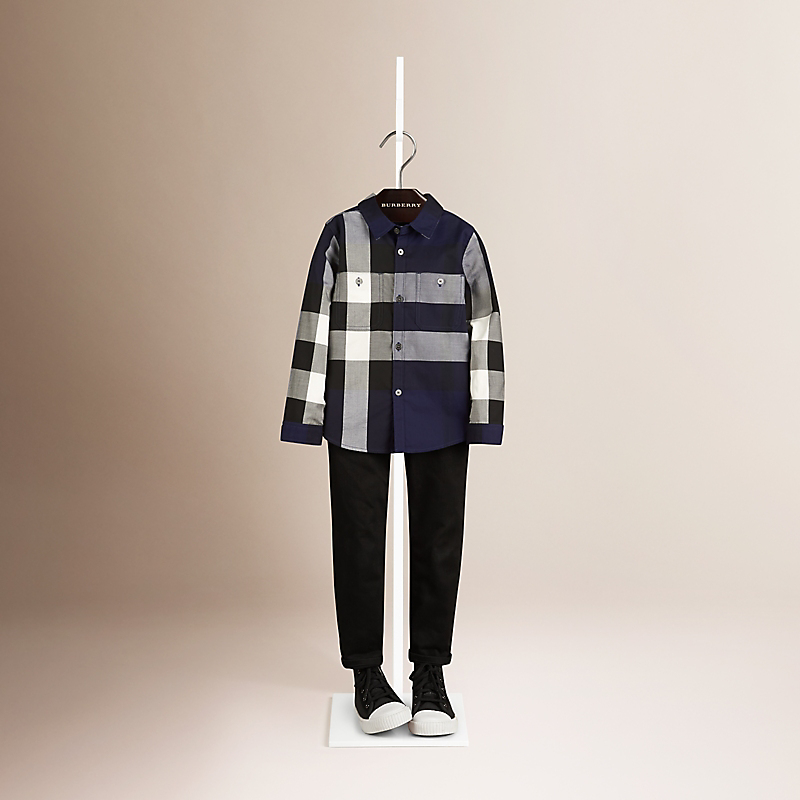 Burberry博柏利 格纹棉质衬衫 39981981