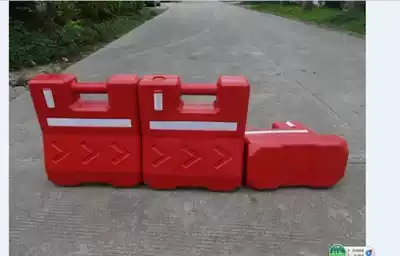 Plastic blow molding isolation pier Road anti-collision isolation pier Anti-collision pier Red and white small water marty ring isolation pier