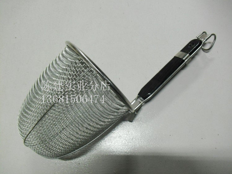 Stainless steel powder leak spicy hot spoon rice noodle cooked noodle leak filter mesh fan sieve