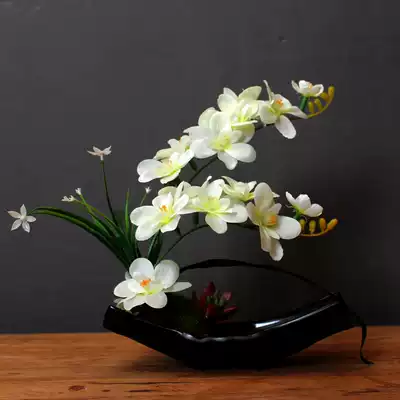 European style simulation flower set fake flower silk flower flower decoration living room table home decoration small bonsai decoration