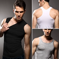 Áo vest nam modal co giãn thể hình bó sát thể thao làm việc từ mồ hôi vest bông sling trở ngại phần mỏng áo gym