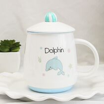 Cartoon Korean version dolphin ceramic cup lovely creative