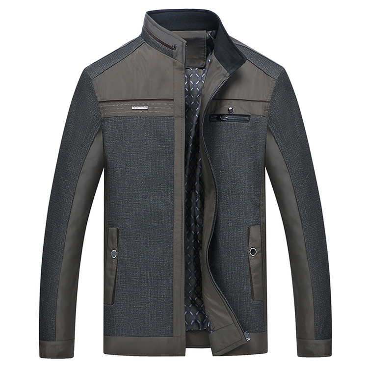 Dad spring middle-aged men's jacket 2019 spring and summer new 40-year-old 50 thin section spring and autumn middle-aged and elderly jackets