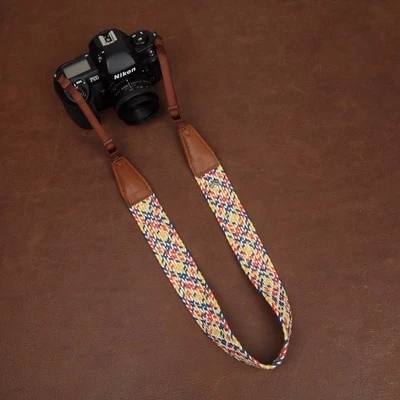 cam-in colorful braided uni-eye digital camera holding baby bag applicable Leica Sony micro single eye camera shoulder strap cam8790