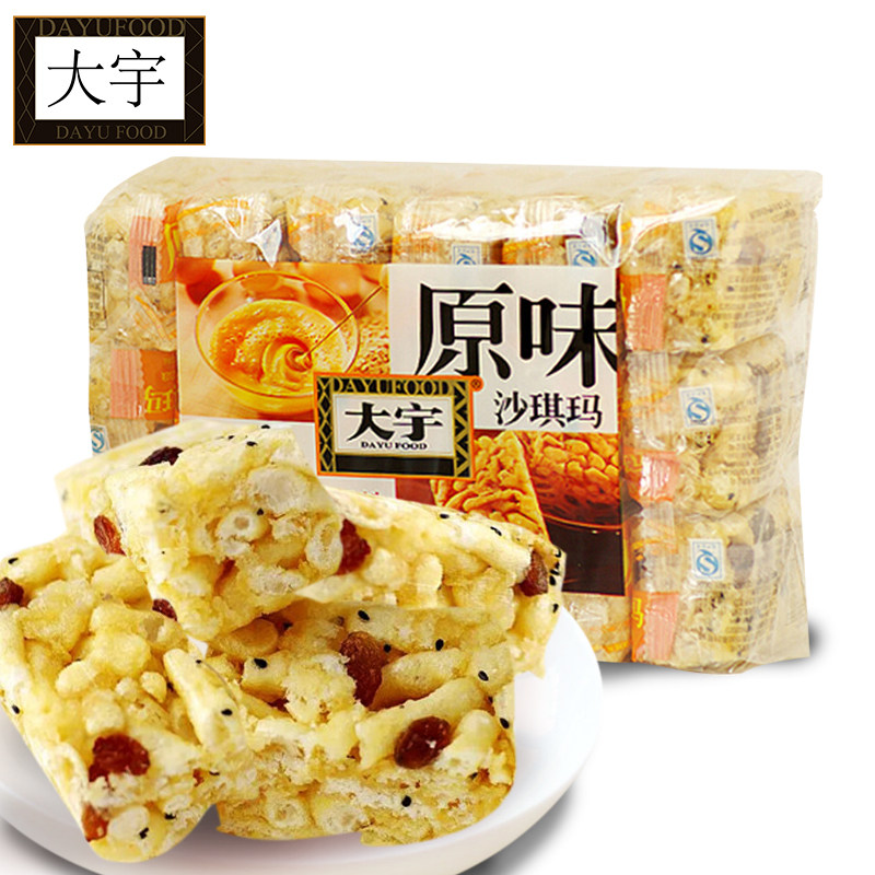 【天猫超市】大宇 原味沙琪玛500g 早餐糕点点心 休闲办公零食#