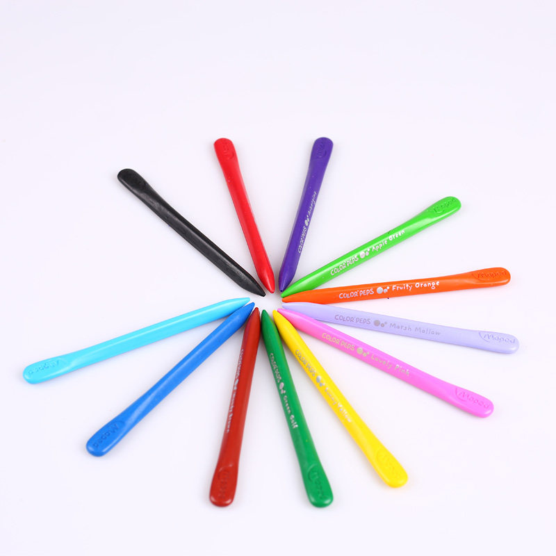 Infiliate French undirty primary school pupils Triangle plastic crayon Colour pen Children's painting Graffiti paintbrush