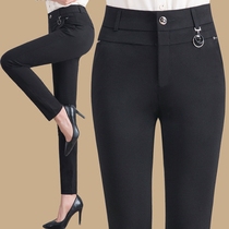 2021 summer casual pants womens suit pants high waist stretch small feet pencil pants thin professional womens pants long pants