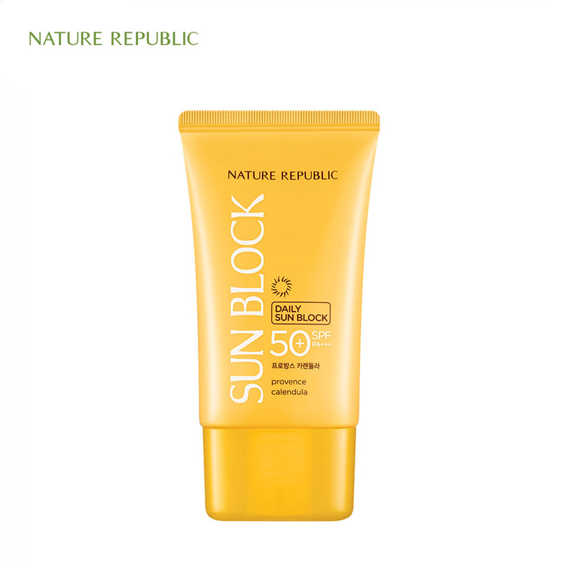 Nature Republic韩国金盏花男女脸部面部户外防晒霜学生美白清爽