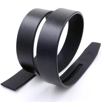 Headless retro genuine leather belt body without buckle automatic buckle strap male cow leather not taking the lead card slot belt body