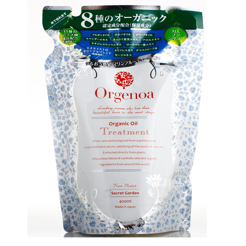 ORGENOA 保湿护发素替换装400ml 白 健康养发 固发增发 清爽滑顺