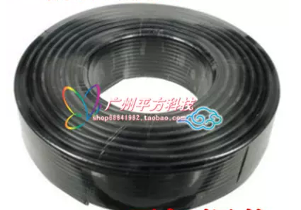 Promotion 200 m Monitoring line SYV-75-5 128 braided pure copper oxygen-free copper core film monitoring line