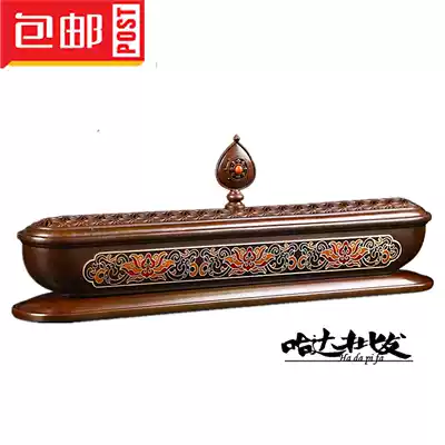 Brass lying incense burner home incense ceremony tea ceremony line incense burner copper stove Buddhist craft gift decoration quality assurance