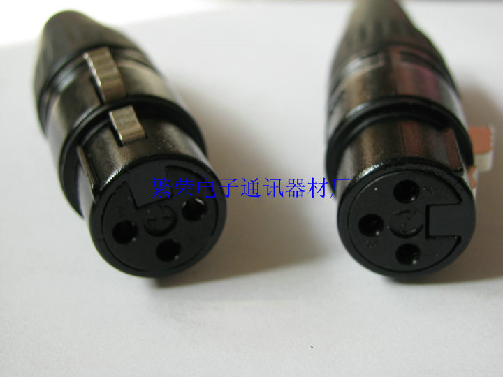 Dazzling black icon three-core XLR female XLR balanced Kalong female head Canon K Kalong female
