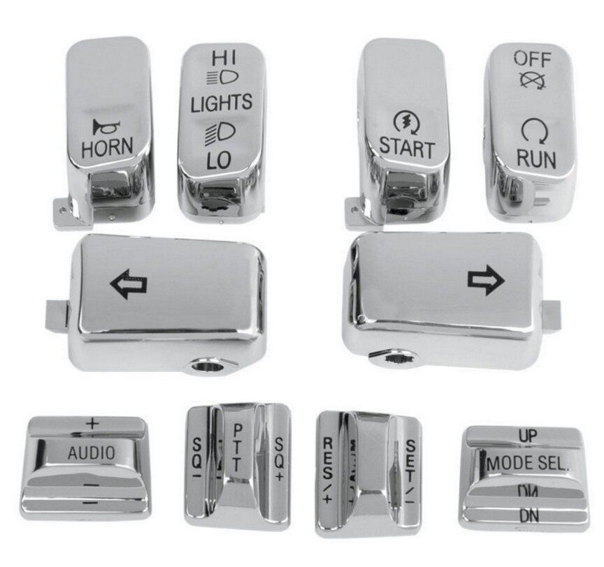 Harley 883 XL1200 Big Glide Road King Big Dog Willud Left and Right Switch Button Button Cover