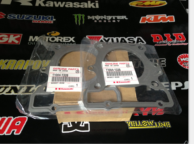 Kawasaki Japan original Tibetan KL250 00-10 upper cylinder gasket 11004-1328