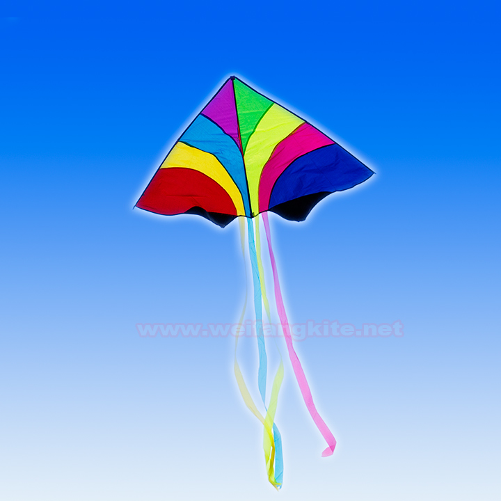 Collage Rainbow Kite Breeze Kite Easy To Take Off Adult Children Small Kite Weifang Kite