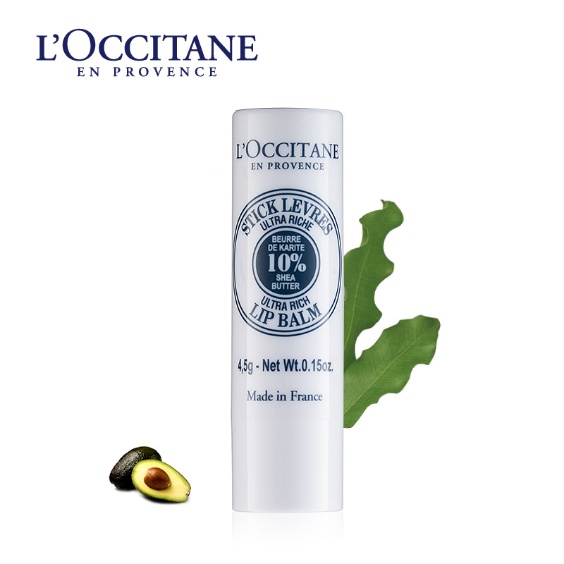 L'occitane/欧舒丹护唇膏 乳木果滋润润唇膏 天然保湿补水无色