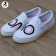 [Miss Jin] Giày nữ VANS Giày đế thấp màu trắng đích thực Giày vải trơn trượt VN0A38F7MUR - Plimsolls