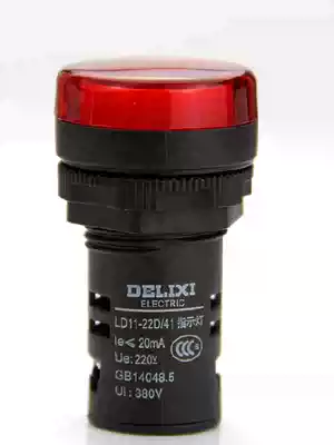 Delixi indicator LD11-22B signal light LD11-22D red 220V 380V AC DC24