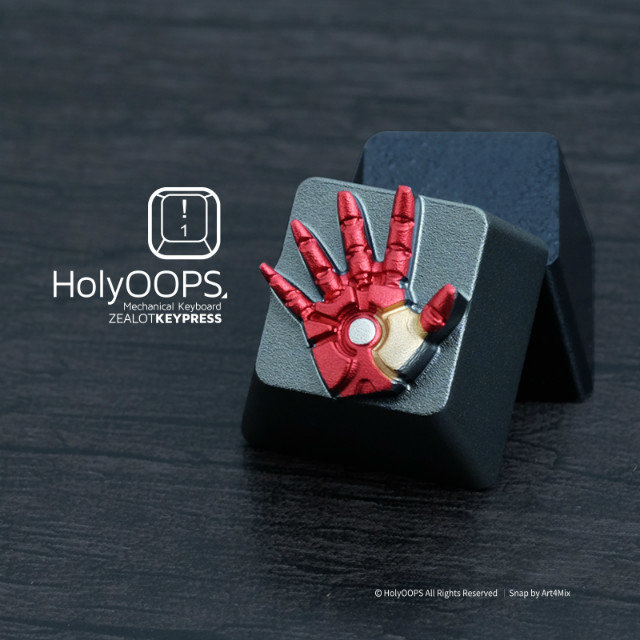 HolyOOPS steel man 3D manipulator aluminium alloy mechanical keyboard full metal key cap (in external device)