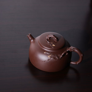 宜兴紫砂壶 名家紫砂壶手工原矿紫砂茶壶花货春顾壶茶具