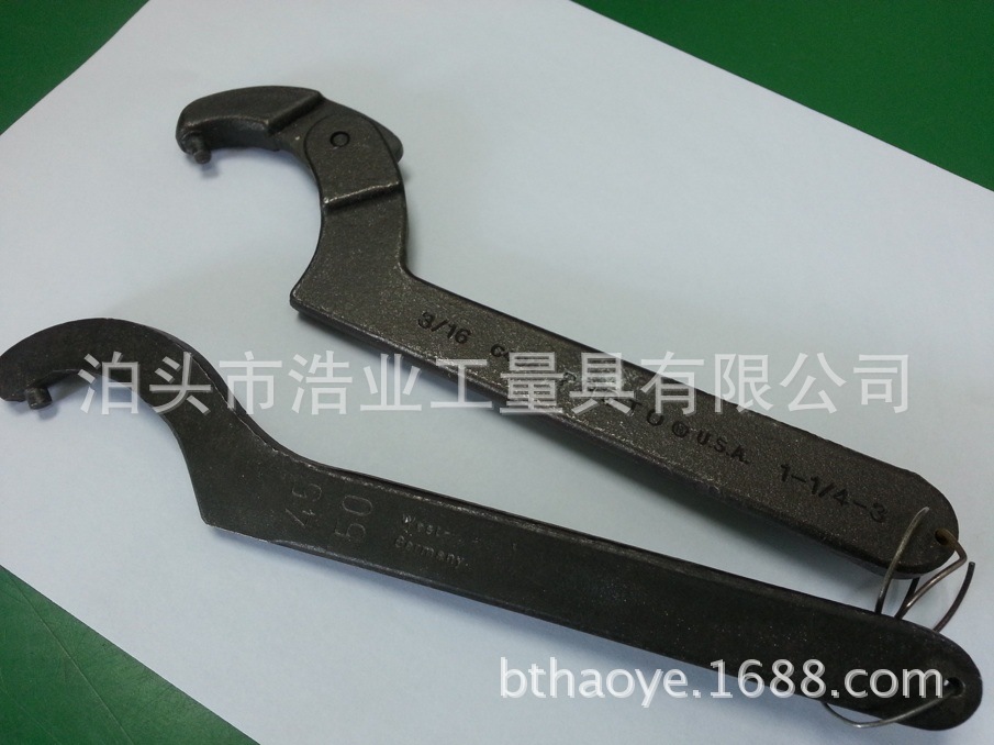 Hook traction hook wrench 40-42 Black plated cylindrical pin hook wrench 45-50 52-55 58-62