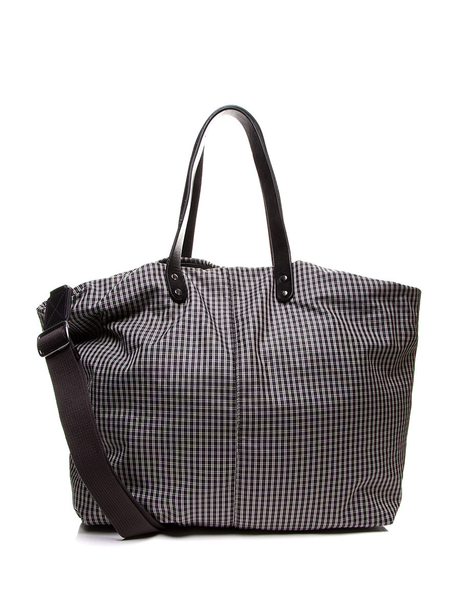 Dolce&Gabbana 灰色格纹图案单肩包