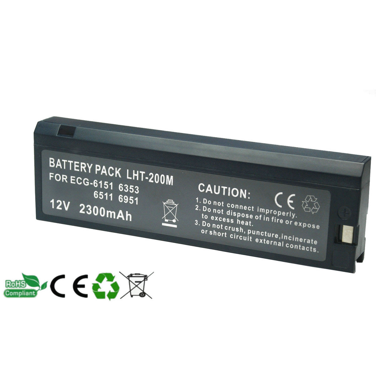 适用Nihon Kohden 日本光电 LCS-2012NK ECG-8110 6353 8110P电池