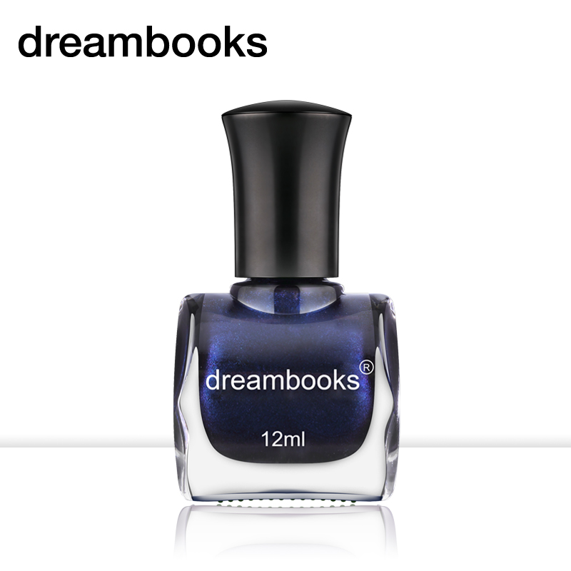 Dreambooks2016环保油性墨蓝色指甲油 不可剥持久不掉色 珠光12ML