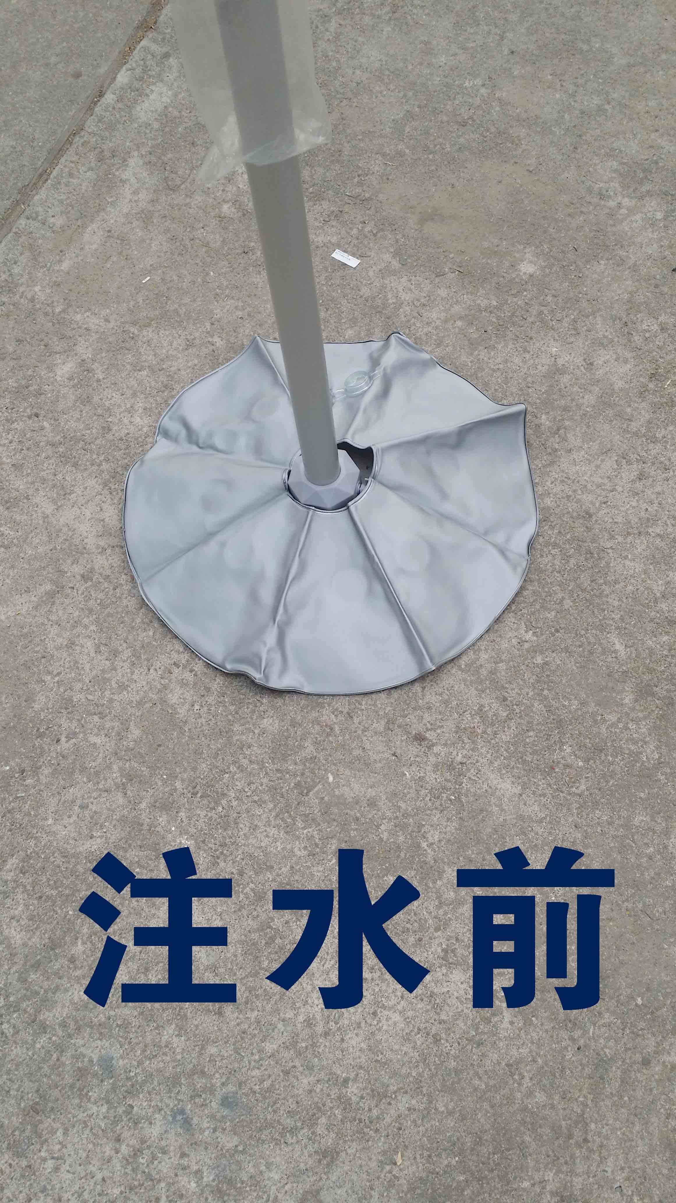 Outdoor water injection circular water bag three-meter flagpole fast display frame beach flagpole knife flag with water bag counterweight wind reinforcement