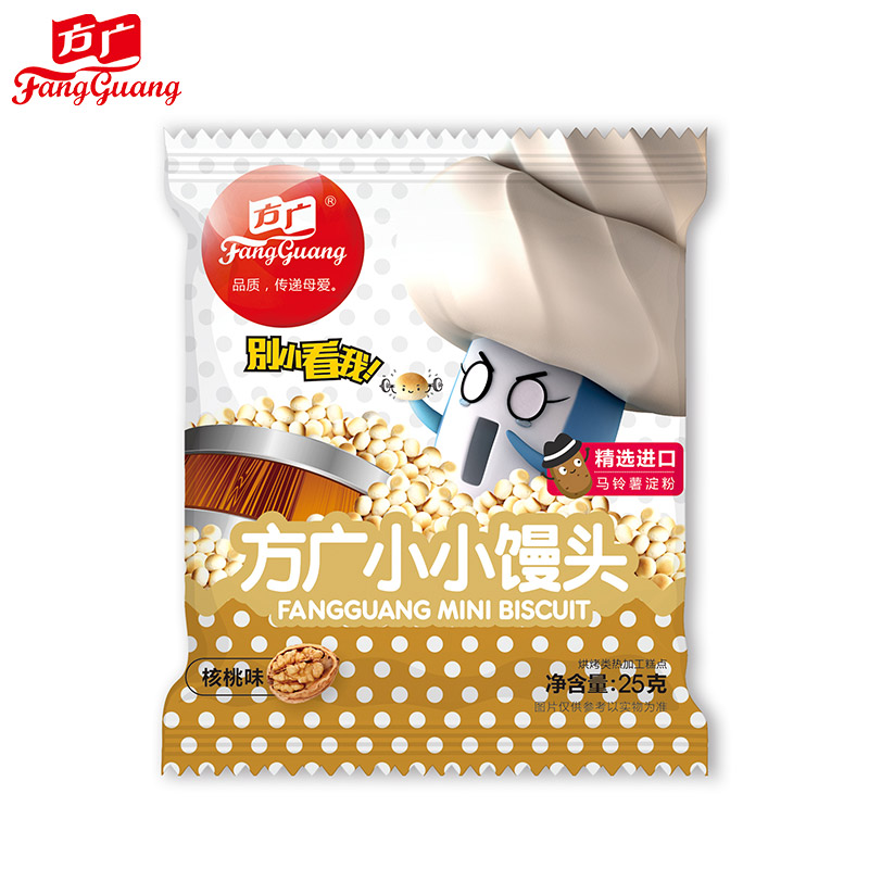 婴幼儿辅食方广小小馒头（核桃味）袋装25g