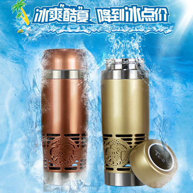 泰澄创意车载杯子电制冷杯 不锈钢水杯茶杯汽车用电器高档礼品杯