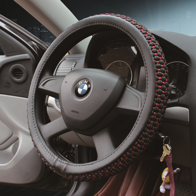 汽车方向盘套夏季四季通用韩国可爱冰丝车把套汽车用品包邮夏天