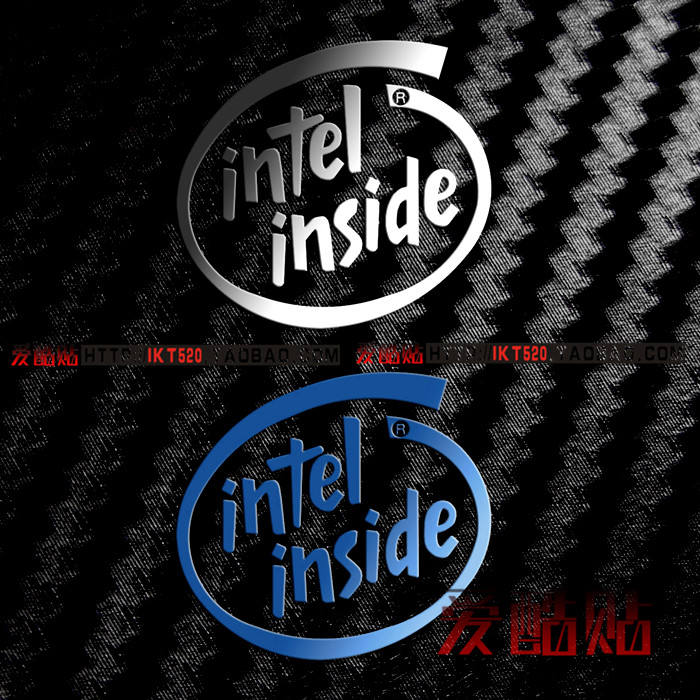 intel flags C lintelinsside LOGO mobile phone metal sticker with laptop logo