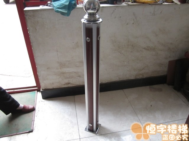 Aluminum Magnesium Column Manufacturer Direct Sales Head General Post Stainless Steel Ball Water Crystal Ball