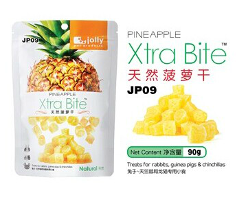 Jolly Natural Dried Pineapple Dried Pineapple 90g to prevent hairballs in rabbits, guinea pigs and guinea pigs JP09