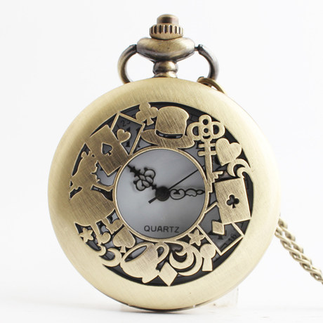 pocket watch alice in wonderland