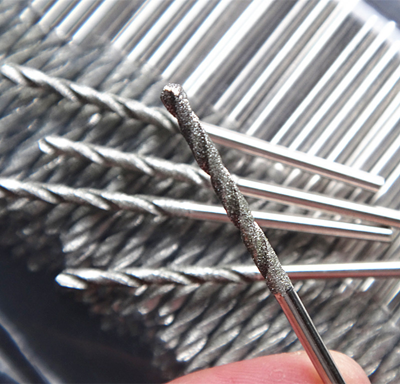 Diamond Twist Drill Bit for Hollow Drum Repair, Ceramic Drilling Needle, Jade Drilling Needle, Jadeite Drilling Drill Bit