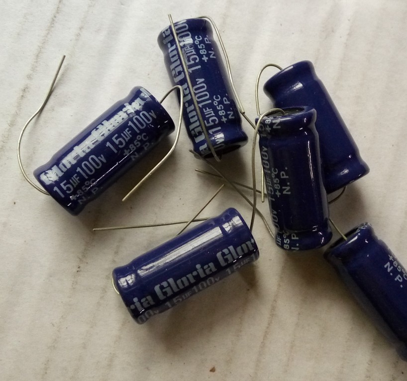 Promise capacitor 100V15UF original new axial horizontal speaker electrolytic capacitor 15UF 100V