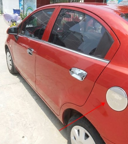 10-18 Chevrolet new Sail fuel tank cover stickers Saio 2 3 Cruze special stainless steel fuel tank cover stickers