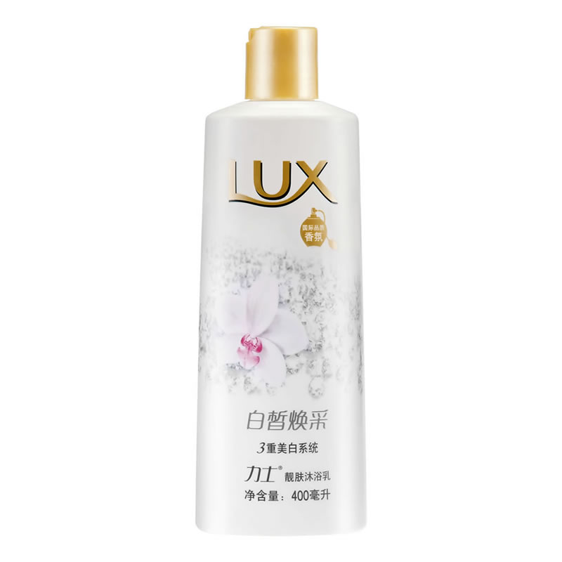 联合利华Lux/力士沐浴露 白皙美白焕采靓肤沐浴露 400ml