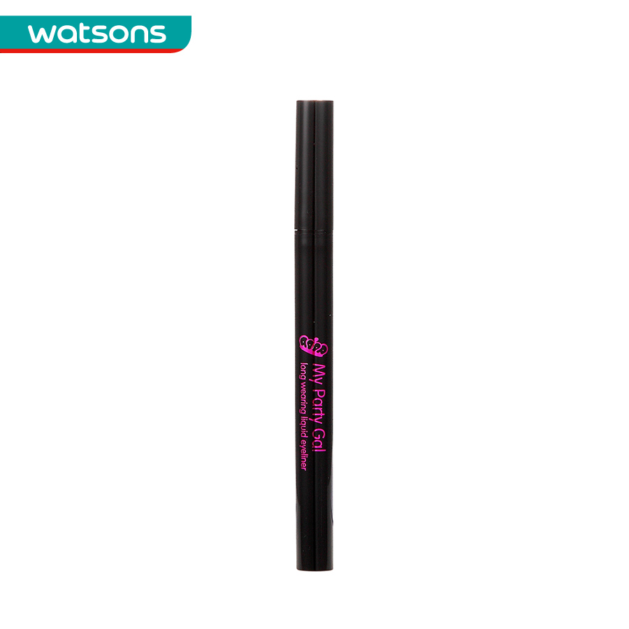 【屈臣氏】MY PARTY GAL眼线液笔0.55ml(浓黑01\棕黑02）