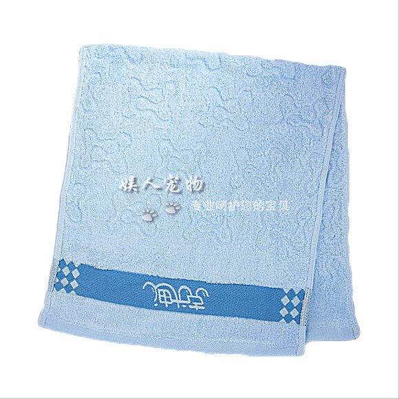 Deuk pure cotton towel wash face towel soft and absorbent light blue white