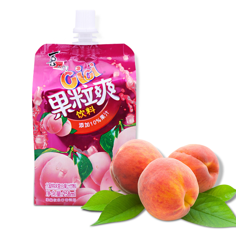 【天猫超市】喜之郎cici水蜜桃果粒爽果冻258ml 婚庆休闲零食小吃