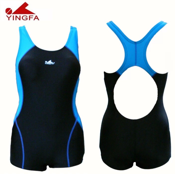 The new Yingfa women's leisure spa slim slim flat angle conservative large edition swimsuit YF1603 has 4XL