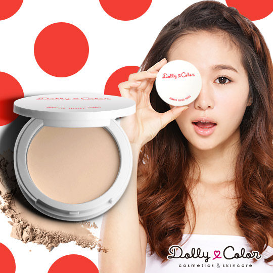 台湾官网直邮进口Dolly Color传明酸光透柔肤矿物粉饼-白皙肤