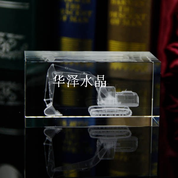 Crystal inner carving excavator model Crystal CAT excavator Crystal inner carving machine model customization